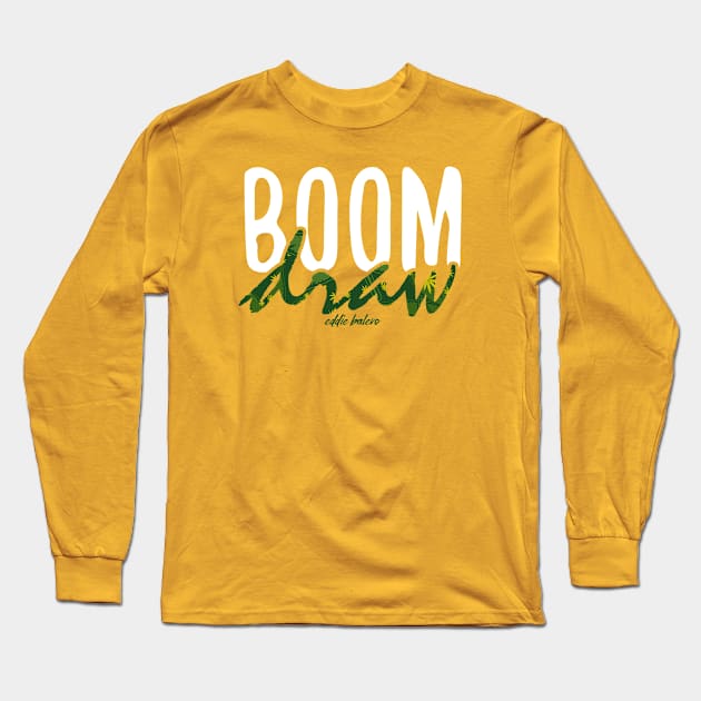 Boom Draw / Marijuana Long Sleeve T-Shirt by EddieBalevo